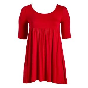 Like new! Red Empire-Waist Tunic
